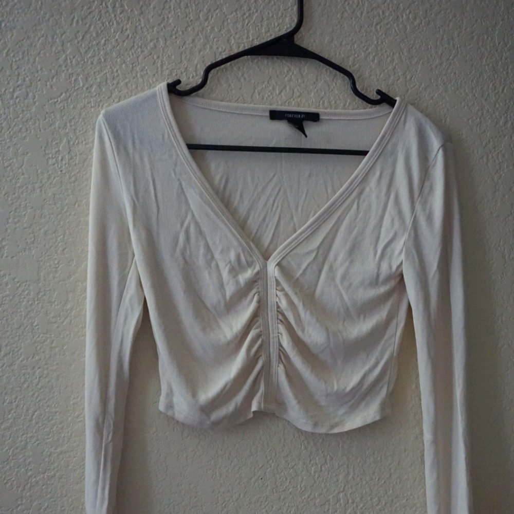 White crop top